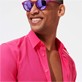 Autros Liso - Gafas de sol de color liso unisex, Orquidea detalles vista 3