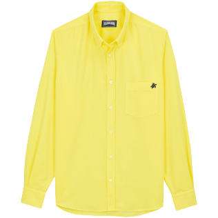 Bild von Herren Andere Uni - Solid Baumwollhemd für Herren, Zitrone Vorderansicht Bild von Herren Andere Uni - Solid Baumwollhemd für Herren, Zitrone Vorderansicht
