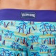 Men Others Printed - Men Stretch Long Swimwear Palms & Surfs - Vilebrequin x The Beach Boys, Lazulii blue details view 7