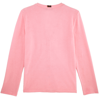 Women 009 Solid - Women Terry Cloth Cardigan Sweaters Solid, Peony back Women 009 Solid - Women Terry Cloth Cardigan Sweaters Solid, Peony back