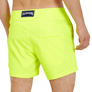 Homme CEINTURE PLATE Uni - Maillot de bain Homme Court Stretch Ceinture Plate Prince de Galles, Jaune fluo supp1 Homme CEINTURE PLATE Uni - Maillot de bain Homme Court Stretch Ceinture Plate Prince de Galles, Jaune fluo supp1