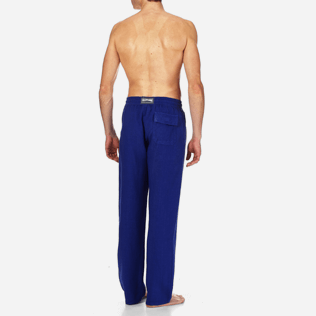 Men Others Solid - Men Linen Pants Solid, Neptune blue backworn Men Others Solid - Men Linen Pants Solid, Neptune blue backworn