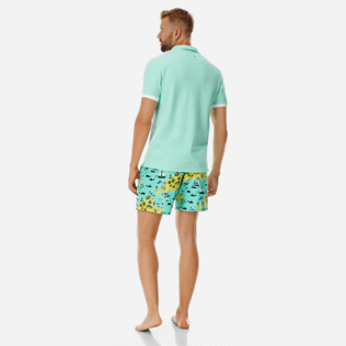 Homme AUTRES Uni - Polo en Piqué de Coton Homme Uni, Menthe backworn Homme AUTRES Uni - Polo en Piqué de Coton Homme Uni, Menthe backworn