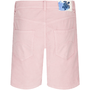 Bermudashorts aus Cord im 5-Taschen-Design für Herren Pastel pink Rückansicht