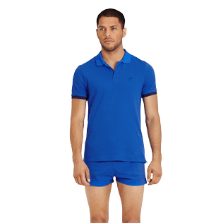 Men Others Solid - Men Cotton Polo Shirt Solid, Royal blue frontworn Men Others Solid - Men Cotton Polo Shirt Solid, Royal blue frontworn