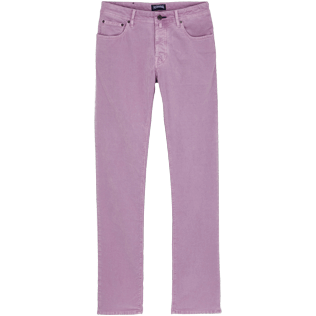 Hombre Autros Liso - Pantalón recto de terciopelo con cinco bolsillos para hombre, Cyclamen front Hombre Autros Liso - Pantalón recto de terciopelo con cinco bolsillos para hombre, Cyclamen front
