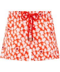 Women Swim short Attrape Coeur Poppy red front view