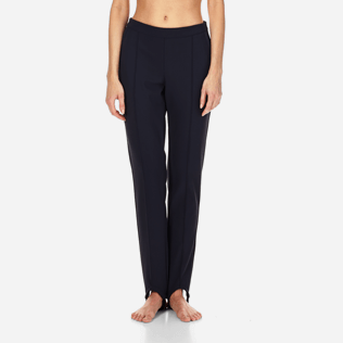 Femme Pantalons Uni - Pantalon fuseau, Bleu marine backworn Femme Pantalons Uni - Pantalon fuseau, Bleu marine backworn