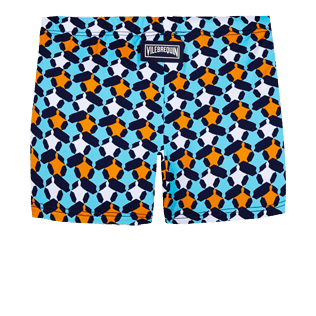 Niños Autros Estampado - Bañador tipo bóxer con estampado Turtles Stars para niño, Azul marino back Niños Autros Estampado - Bañador tipo bóxer con estampado Turtles Stars para niño, Azul marino back