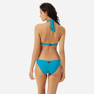 Women Halter Solid - Women halter bikini Top Solid, Seychelles backworn Women Halter Solid - Women halter bikini Top Solid, Seychelles backworn