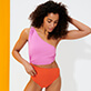 Women Triangle Solid - Women Asymmetric One-piece Swimsuit Ring & Opening, Mumbai frontworn Women Triangle Solid - Women Asymmetric One-piece Swimsuit Ring & Opening, Mumbai frontworn
