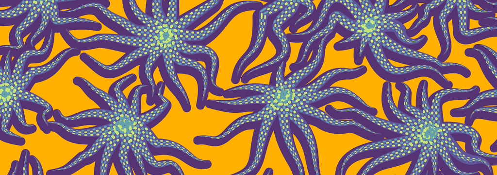 AUTRES Imprimé - Maillot de bain bébé Octopus Band, Jaune nashi imprimé