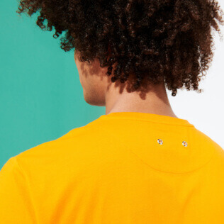 Bild von Herren Andere Uni - Einfarbiges T-Shirt aus Bio-Baumwolle für Herren, Apricot Details Ansicht 1 Bild von Herren Andere Uni - Einfarbiges T-Shirt aus Bio-Baumwolle für Herren, Apricot Details Ansicht 1
