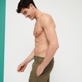 Hombre Autros Liso - Pantalón de lino con tinte natural para hombre, Scrub detalles vista 1