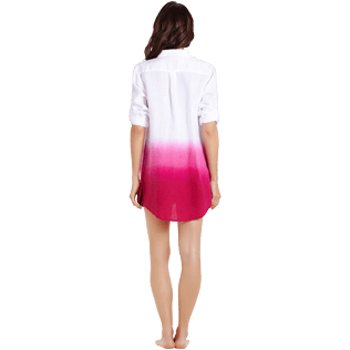 Femme AUTRES Uni - Robe chemise Tie & Dye Femme en Lin Unie, Groseille supp4 Femme AUTRES Uni - Robe chemise Tie & Dye Femme en Lin Unie, Groseille supp4