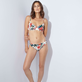 Women Underwire Printed - Women Bikini Top Tropical Blooms, White details view 1