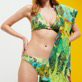 Mujer Braguitas Estampado - Braguita de bikini de talle medio con estampado Jungle Rousseau para mujer, Jengibre detalles vista 4