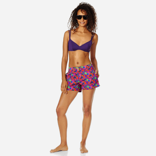 Donna Ferretto Unita - Top bikini donna a tinta unita con ferretto Net, Amaranto supp2 Donna Ferretto Unita - Top bikini donna a tinta unita con ferretto Net, Amaranto supp2