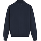 Herren Andere Bestickt - Neo Médusa Sweatshirt aus bestickter Baumwolle mit Reißverschluss für Herren, Marineblau Rückansicht