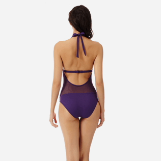 Donna Intero Unita - Costume intero donna Solid Net, Amaranto backworn Donna Intero Unita - Costume intero donna Solid Net, Amaranto backworn