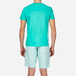Homme AUTRES Uni - T-shirt en Coton mercerisé Homme Uni, Vert veronese supp2 Homme AUTRES Uni - T-shirt en Coton mercerisé Homme Uni, Vert veronese supp2