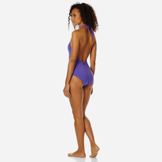 Women One piece Solid - Women shaping one piece swimsuit Solid, Hyacinth backworn Women One piece Solid - Women shaping one piece swimsuit Solid, Hyacinth backworn
