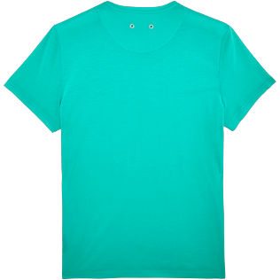Homme AUTRES Uni - T-shirt en Coton mercerisé Homme Uni, Vert veronese back Homme AUTRES Uni - T-shirt en Coton mercerisé Homme Uni, Vert veronese back