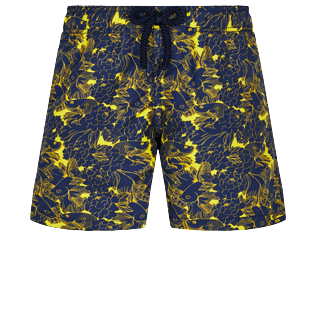 Boys Others Printed - Boys Swimwear Hidden Fishes, Lemon front view