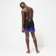 Men Others Printed - Men Swim Trunks Hot Rod 360° - Vilebrequin x Sylvie Fleury, Black back worn view
