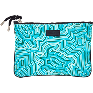 Bags Estampado - Bolsa de playa con cremallera y estampado Hypnotic Turtles, Curazao front Bags Estampado - Bolsa de playa con cremallera y estampado Hypnotic Turtles, Curazao front
