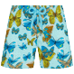Niñas Autros Estampado - Pantalón corto de baño con estampado Butterflies para niña, Laguna vista frontal
