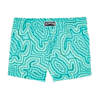 Chicas Shorty Estampado - Pantalón corto elástico con estampado Hypnotic Turtles para niña, Curazao back Chicas Shorty Estampado - Pantalón corto elástico con estampado Hypnotic Turtles para niña, Curazao back