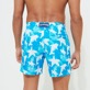Men Ultra-light classique Printed - Men Ultra-light and packable Swim Shorts Clouds, Hawaii blue back worn view