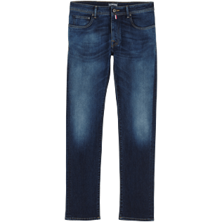 Hombre Autros Liso - Vaqueros rectos con cinco bolsillos para hombre, Med denim w2 front Hombre Autros Liso - Vaqueros rectos con cinco bolsillos para hombre, Med denim w2 front