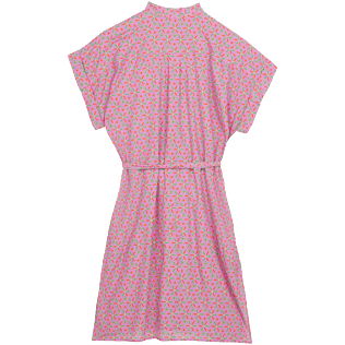 Women Others Printed - Women Cotton Shirt Dress Indian Ceramic, Pink berries back Women Others Printed - Women Cotton Shirt Dress Indian Ceramic, Pink berries back