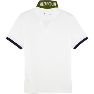 Men Others Solid - Men Cotton Pique Polo shirt Multicolor, White back Men Others Solid - Men Cotton Pique Polo shirt Multicolor, White back