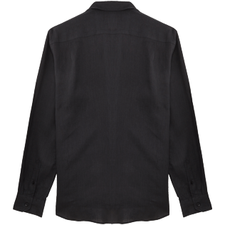 Homme AUTRES Uni - Chemise en Lin homme unie, Noir back Homme AUTRES Uni - Chemise en Lin homme unie, Noir back