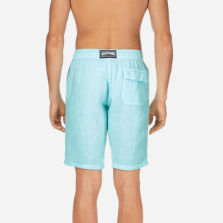 Men Others Solid - Men Italian Pockets Linen Bermuda Shorts Solid, Lagoon supp2 Men Others Solid - Men Italian Pockets Linen Bermuda Shorts Solid, Lagoon supp2