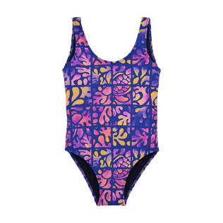 Niñas Autros Estampado - Bañador de una sola pieza con estampado Phuket para niña, Mar azul front Niñas Autros Estampado - Bañador de una sola pieza con estampado Phuket para niña, Mar azul front