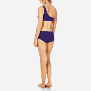 Women Asymmetrical Solid - Women Asymmetric Bikini Top Solid Water, Amethyst backworn Women Asymmetrical Solid - Women Asymmetric Bikini Top Solid Water, Amethyst backworn
