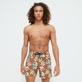 Men Others Printed - Men Swimwear Monogram 3D - Vilebrequin x Palm Angels, Hazelnut front worn view