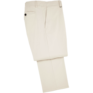 Homme Pantalons Uni - Pantalon sur mesure à poche cavalière, Craie front Homme Pantalons Uni - Pantalon sur mesure à poche cavalière, Craie front