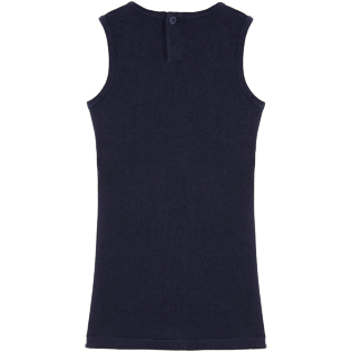 Filles AUTRES Uni - Robe sans manches Éponge Unie, Bleu marine back Filles AUTRES Uni - Robe sans manches Éponge Unie, Bleu marine back