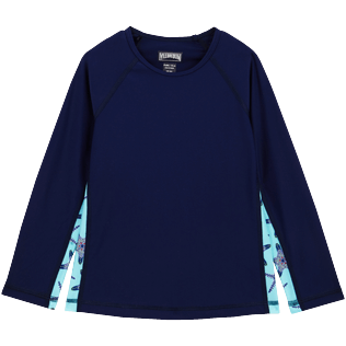 Andere Bedruckt - Starfish Dance Rashguard mit langen Ärmeln Unisex, Batik blue front Andere Bedruckt - Starfish Dance Rashguard mit langen Ärmeln Unisex, Batik blue front