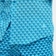 AUTRES Imprimé - Chemise légère unisexe en voile de coton Micro Waves, Bleu lazuli vue de détail 2