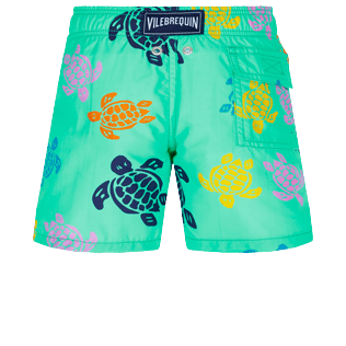 Boys Others Printed - Boys Swim Trunks Ronde Des Tortues Multicolore, Nenuphar back view
