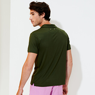 Herren Andere Uni - Einfarbiges Polohemd aus Tencel für Herren, Pepper backworn Herren Andere Uni - Einfarbiges Polohemd aus Tencel für Herren, Pepper backworn