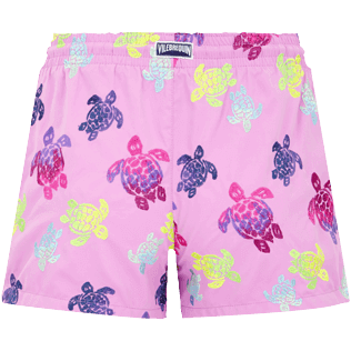 Damen Andere Bestickt - Ronde des Tortues Aquarelle Badeshorts für Damen, Pink berries Rückansicht