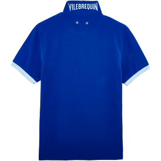 Homme Polos Uni - Polo en piqué de coton, Celeste back Homme Polos Uni - Polo en piqué de coton, Celeste back