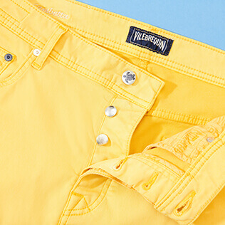 Homme AUTRES Uni - Pantalon homme 5 poches Lyocell, Curry supp2 Homme AUTRES Uni - Pantalon homme 5 poches Lyocell, Curry supp2
